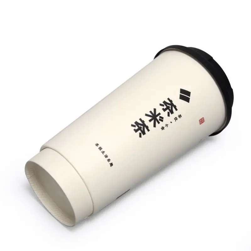 15 16 20 22 24 30 32 40 oz big smoothie cups with dome lids for water beer drink milk shake soda cola juice paper cup