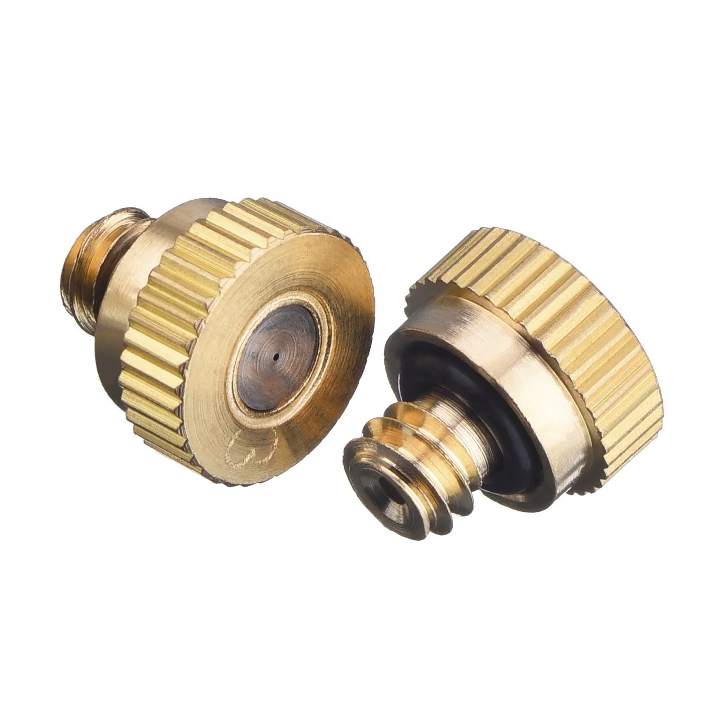 
Brass Misting Nozzles Replacement Heads for Garden Patio Lawn Landscaping Dust Control and Outdoor Cooling Mister System 