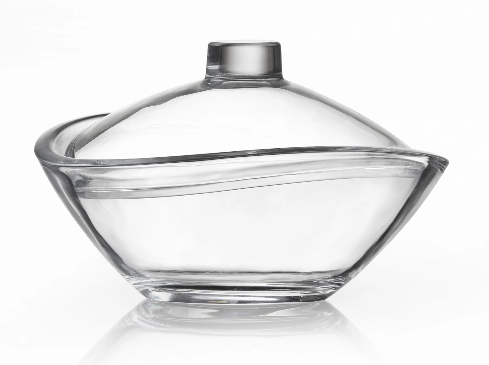 1077CJb Atlantic Candy Box Crystal Lead Free fruit salad luxury bowl decoration glass bowls with lid