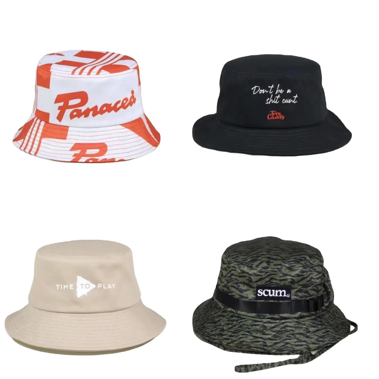 custom bucket hat color unisex fishing cap fisherman bucket hat custom design logo printed