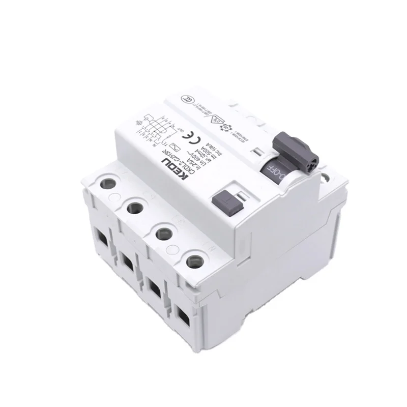 KEDU CKDL2-C2513 4P Residual 25A 30mA RCCB Circuit Breakers With VDE CB CCC CE