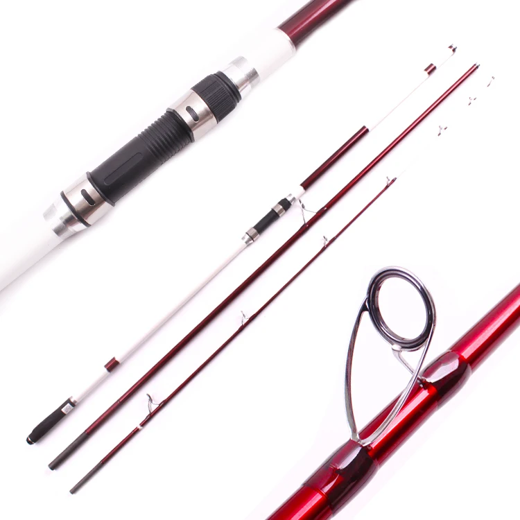 SFR007 carbon surf fishing rod fishing rod surf 3 section sea surf fishing rod