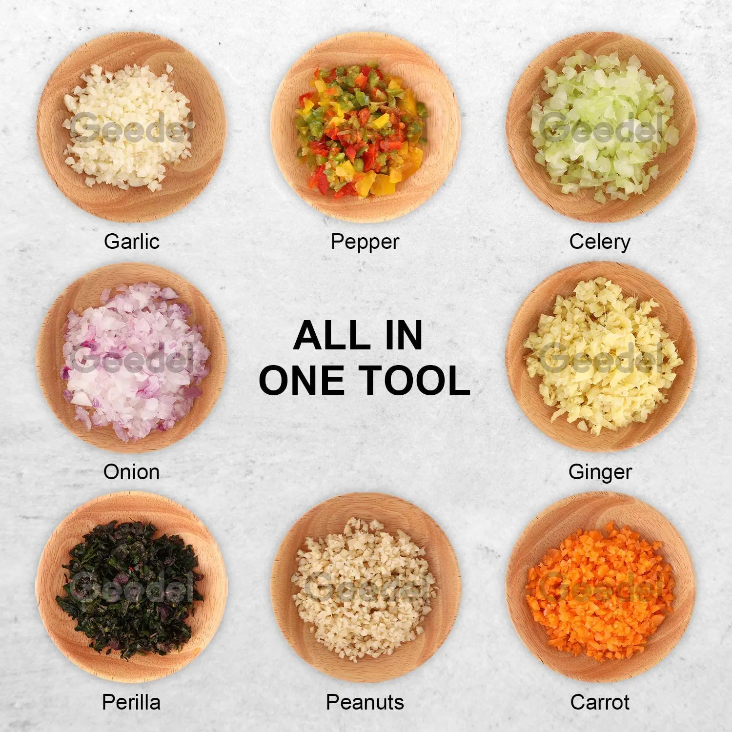 Food Chopper Easy to Clean Manual Hand Vegetable Chopper Dishwasher Safe Slap Onion Chopper for Veggies Onions Garlic Nut