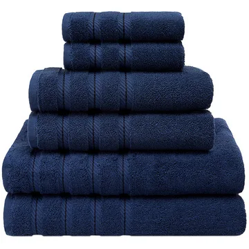 custom 6PK towel soft absorbent high quality 100% cotton towels set bath towels for bathroom