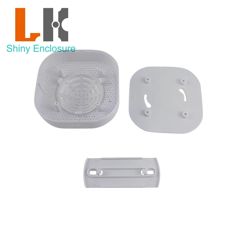 89*89*30mm Smoke alarm shell Temperature humidity sensor enclosure Intelligent smoke gas detector ceiling plastic case