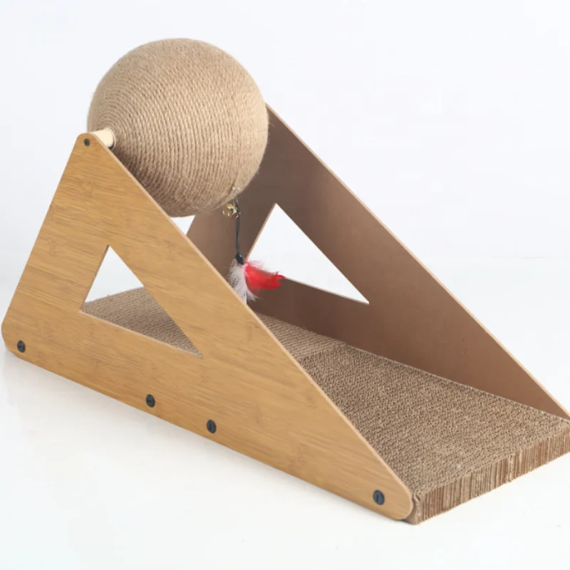 Custom 2-in-1 cat scratch cricket ball since hi cat toy teasing cat scratch board Claw sharpener can be grabbed and horizontal