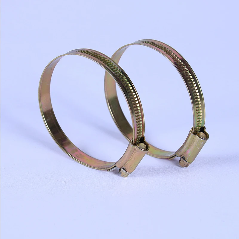 HC-18 Customizable British Style Galvanized Steel Hose Clamp Custom Screw with OEM Support