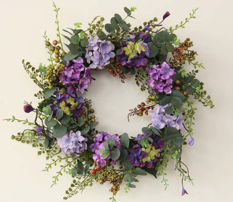 FCC1001 handmade artificial flower spring flower door wreath for front door