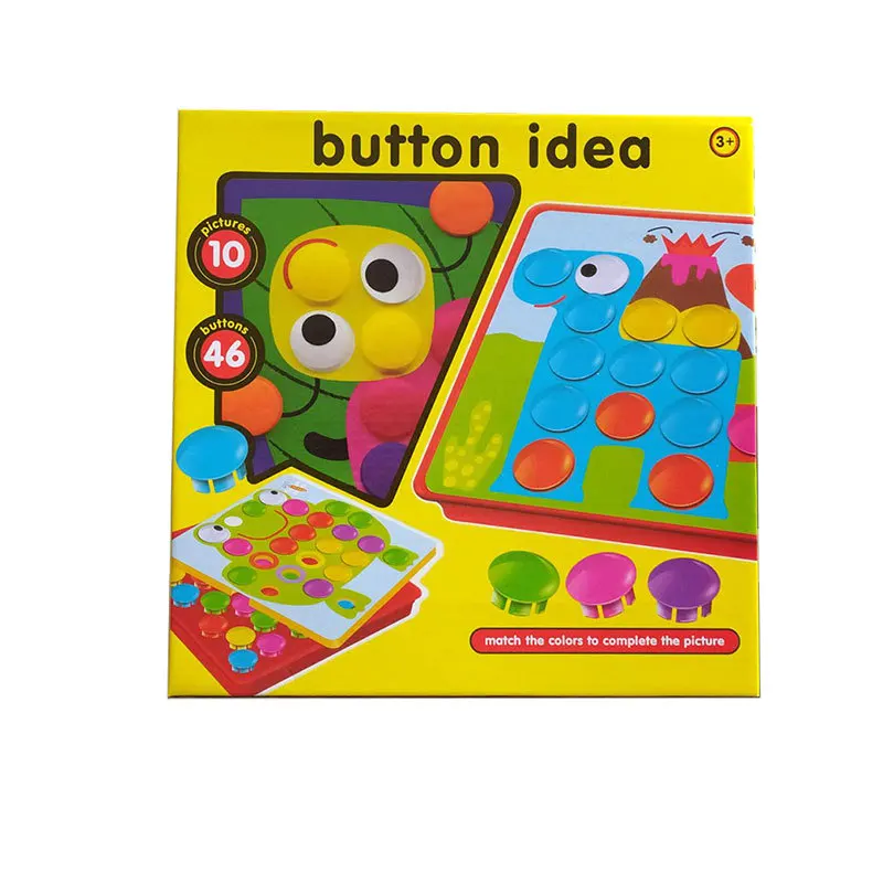 Board Game Button Mushroom Nail Puzzles For 3 Year Old Creative Toy Gifts Mushroom Nails Educational Jigsaw Puzzles