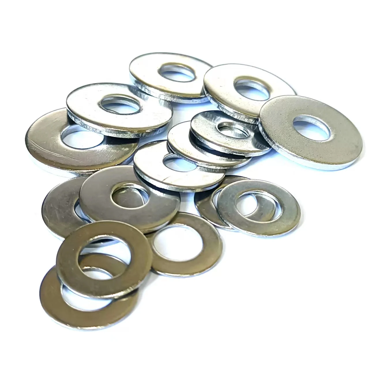 different sizes plain or silvery low price reliable safe high hardness metric anti-corrosion DIN125 Round circle flat washer
