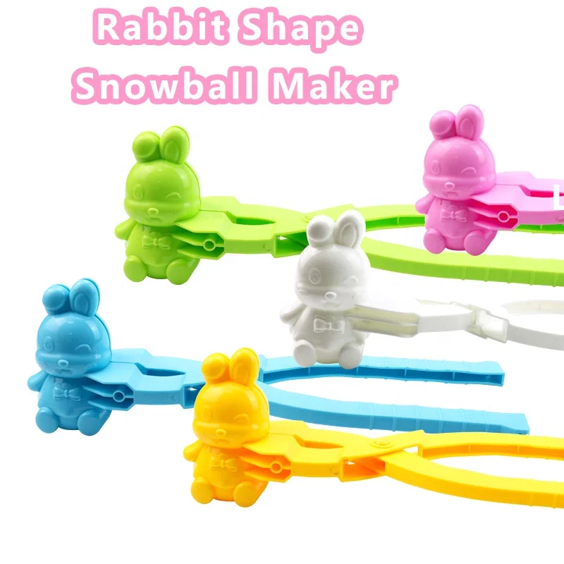 Snow Maker Manufacturer Rabbit Snow Ball Maker Winter Outdoor  Fight game Snowball Clip For Child