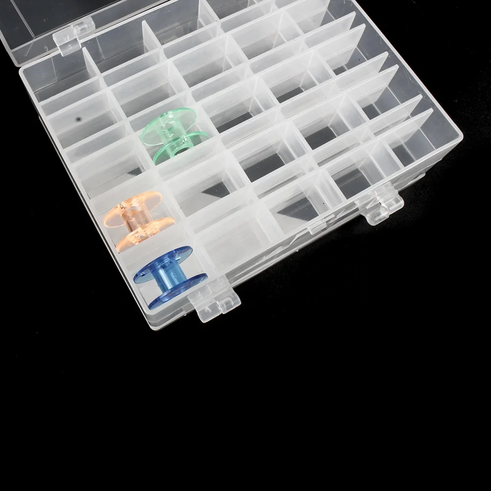 29590 Empty Double Sided Bobbin Storage Box bobbin not included Double side Storage box