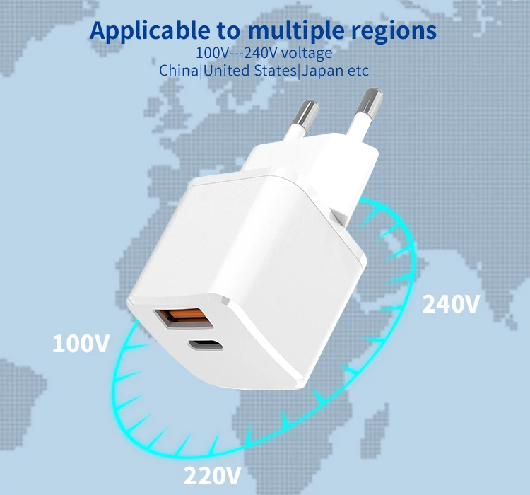 Factory PD 20w mobile cell phone fast charger charging usb 20 watt usbwallcharger