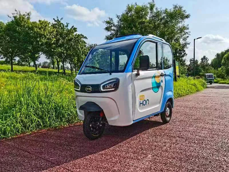 Chinese Supplier 3 Wheel Motorcycle Two Doors Three Seats Closed Cabin Adult Passenger Electric Cabin Tricycle