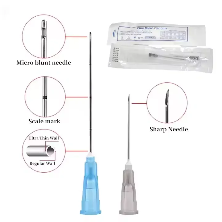 Blunt Micro Cannula 18 g 100 mm Needle 22g 26g 50mm for Dermal