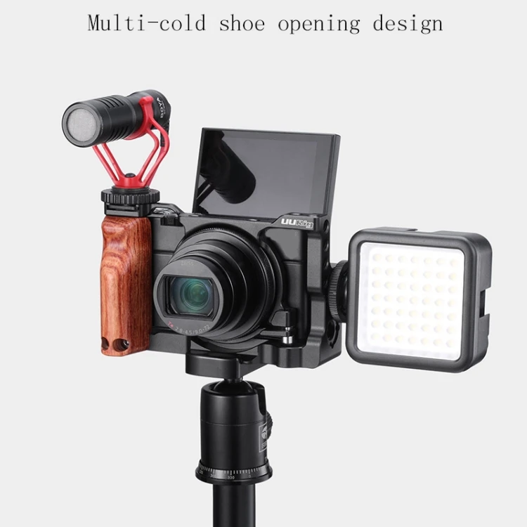  Ulanzi UURig C-RX100 VII камера Vlogging клетка с деревянной ручкой Ручка для RX100 M7