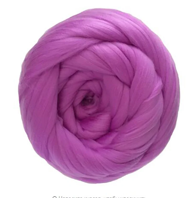 
Wholesale Multi Color 100% Merino Wool Giant Merino Wool Yarn Rugs Wool Top Roving Giant Chunky Yarn 