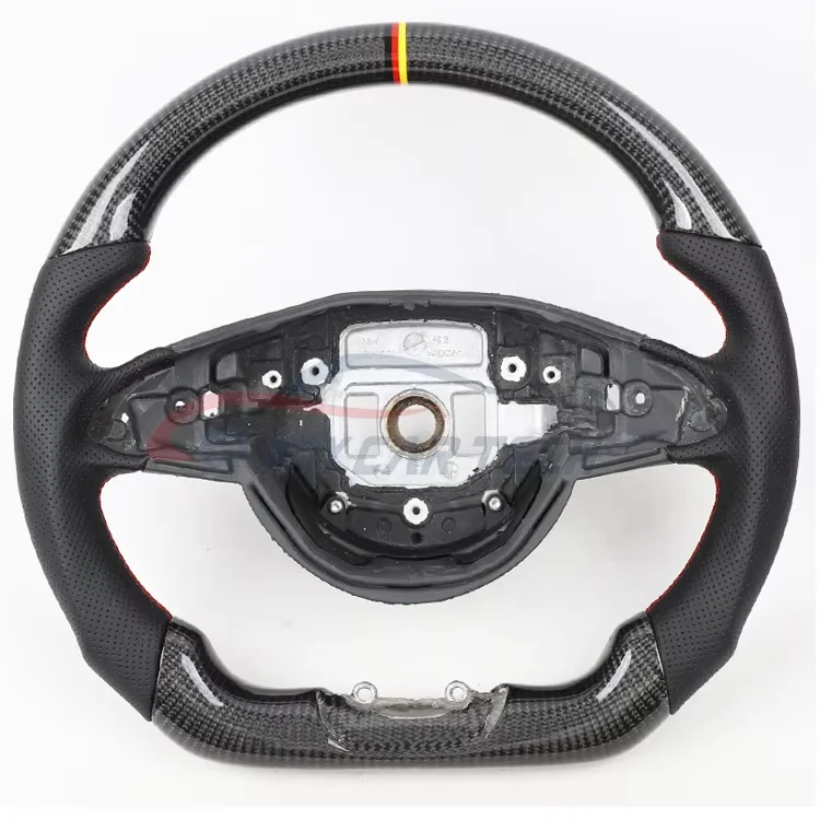 For Mercedes B-enz Steering Wheel c300 Amg W204 c180 w202 Petrol Carbon Fiber Steering Wheel