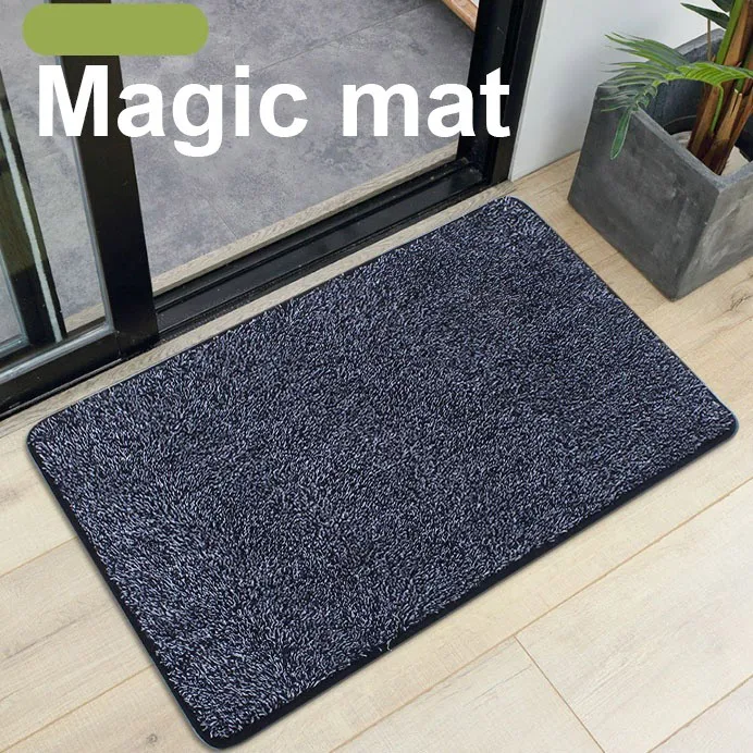 Highly Absorbent Microfiber Dog Door Mat and Pet Rug Thick Washable Area and Bath Mat Soft Chenille for Kitchen