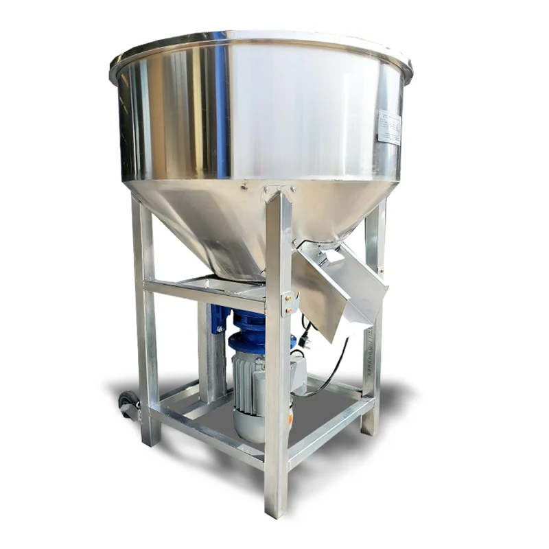 Electric Stainless Steel Bucket Feed Mixer Grain Seed Mixer Powder Particle Mixing Machine Granular Color Mixing Machine