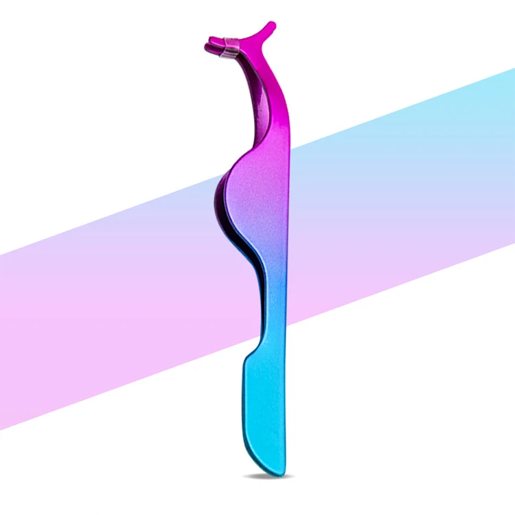 2020 pincet OEM custom eyelash extension tweezers laah lash eyelash curler