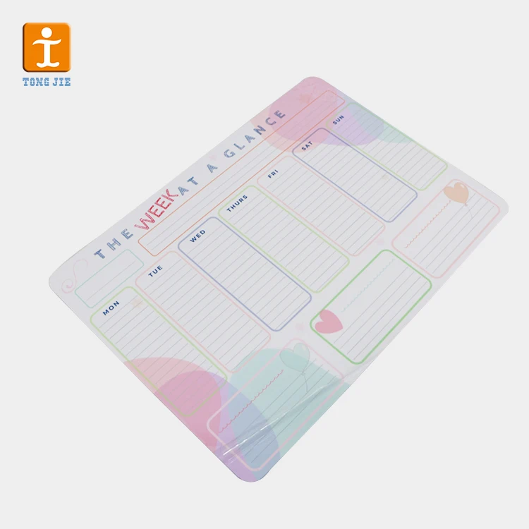 
Logo Custom Fridge Magnetic Calendar Sticker With Dry Earsy Marker 