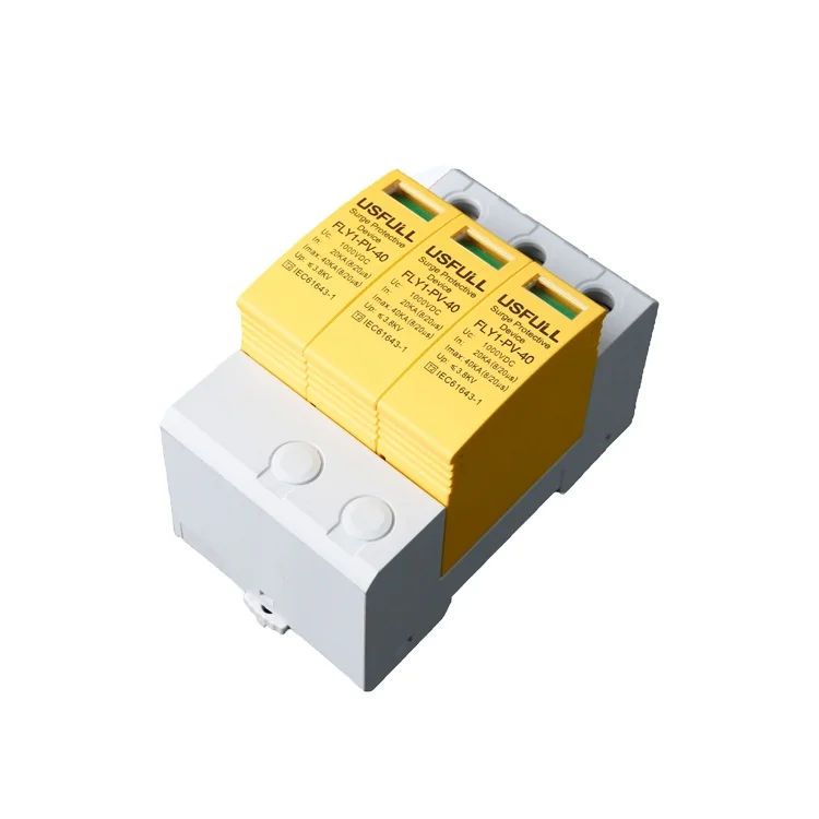 CE 2P 20KA 500V 1000V уличное устройство защиты от перенапряжения pv солнечная система