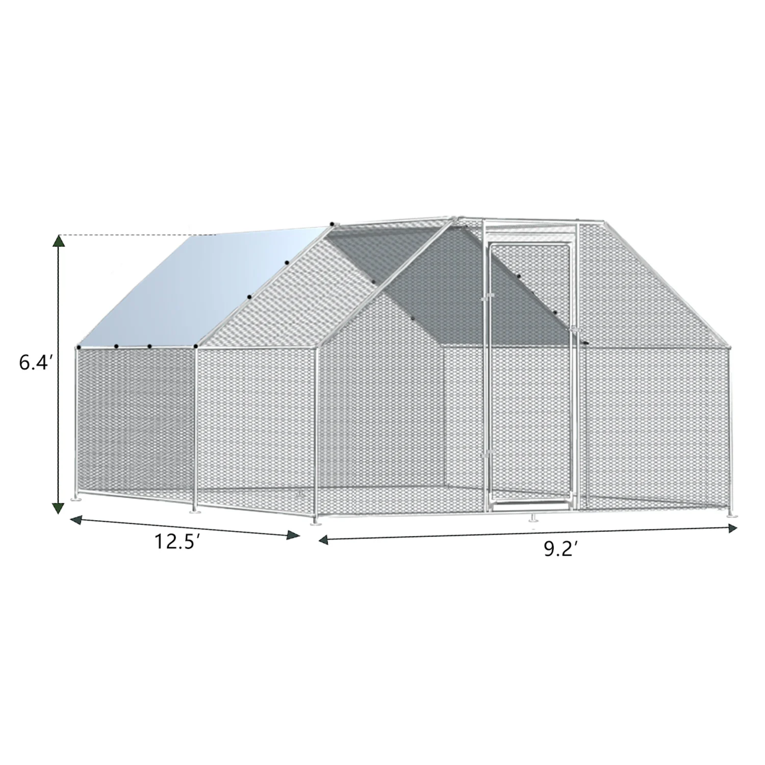 In Stock Chicken Coop Cages Farm  Family Galvanized Metal Cheap chicken coops with cover