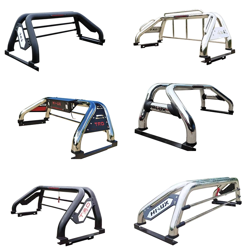 universal stainless steel for navara d22 d40 np300 triton l200 hilux revo 4x4 pickup truck sport anti Roll Bar with light