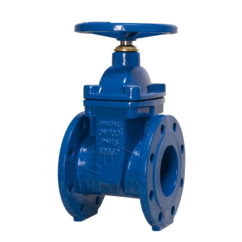 0wn Brand Ductile Iron DIN3352 F4 / EN 1171 PN10/PN16 Non-Rising Stem Resilient Seated Gate Valve