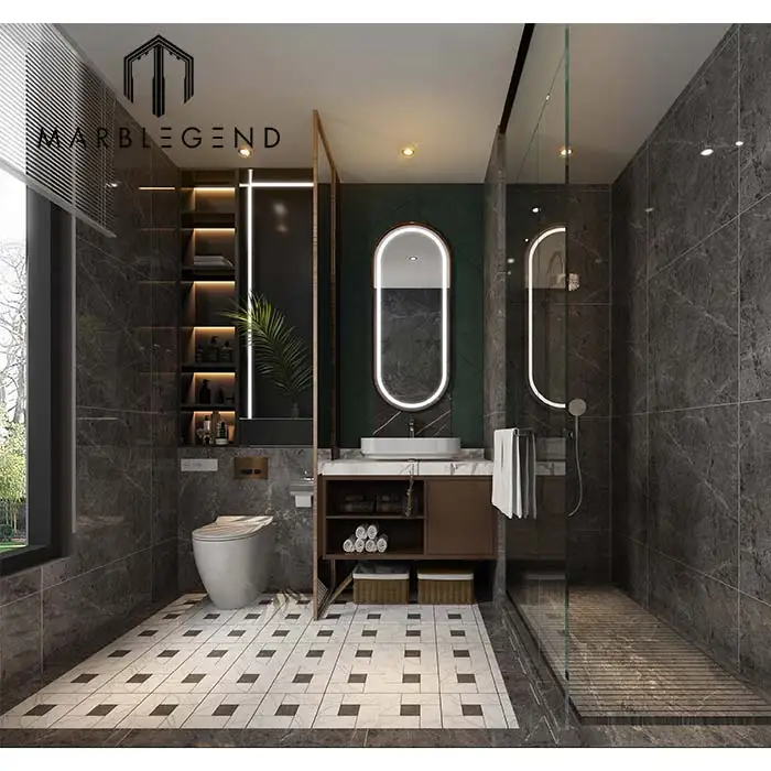 Interior design services wall cladding and flooring luxury palace villa royal bathroom interior design