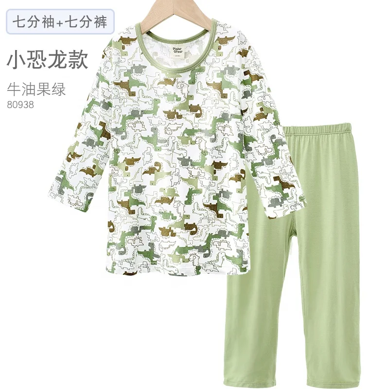 
Fast delivery kids cotton pajama sets for boys little children 