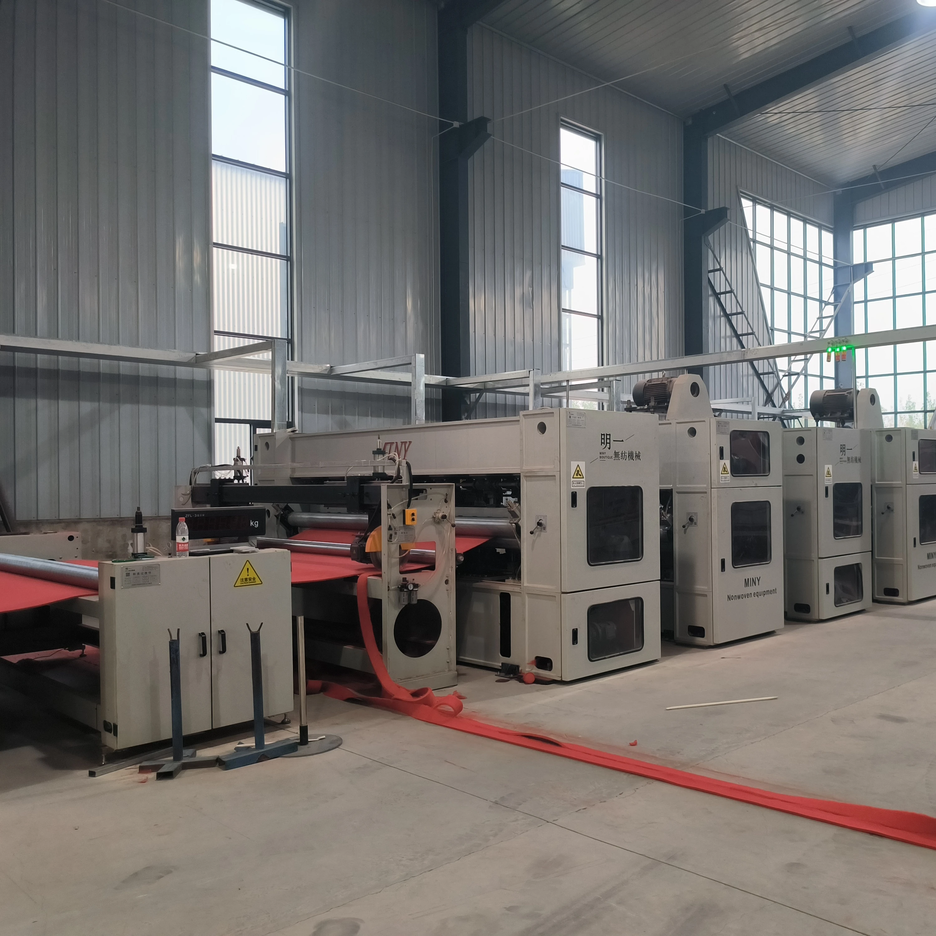 Home decorative soundproof felt machine polyester fiber acoustic ceiling plate production line