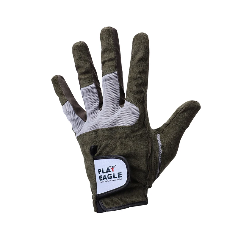 PLAYEAGLE Breathable Soft Microfibre Left Hand Golf Gloves Outdoor Sport Glove for Men
