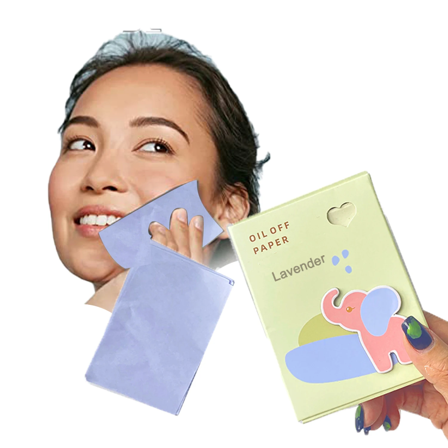 Абсорбирующие салфетки с лавандовым маслом бумажные листы для намокания 100 шт. в упаковке Размер 9*6