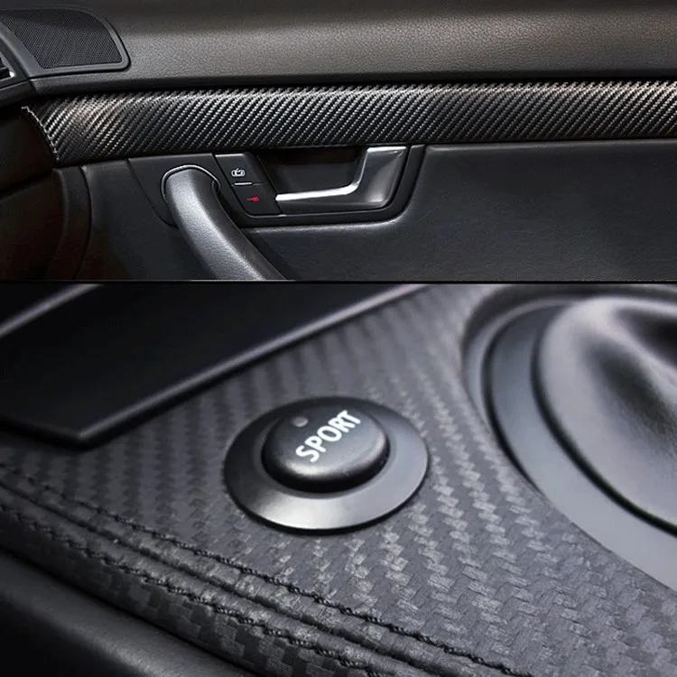 Car Vinyl Wrap Wholesale Auto Wrap Sticker Black Carbon Fiber Vinyl Roll