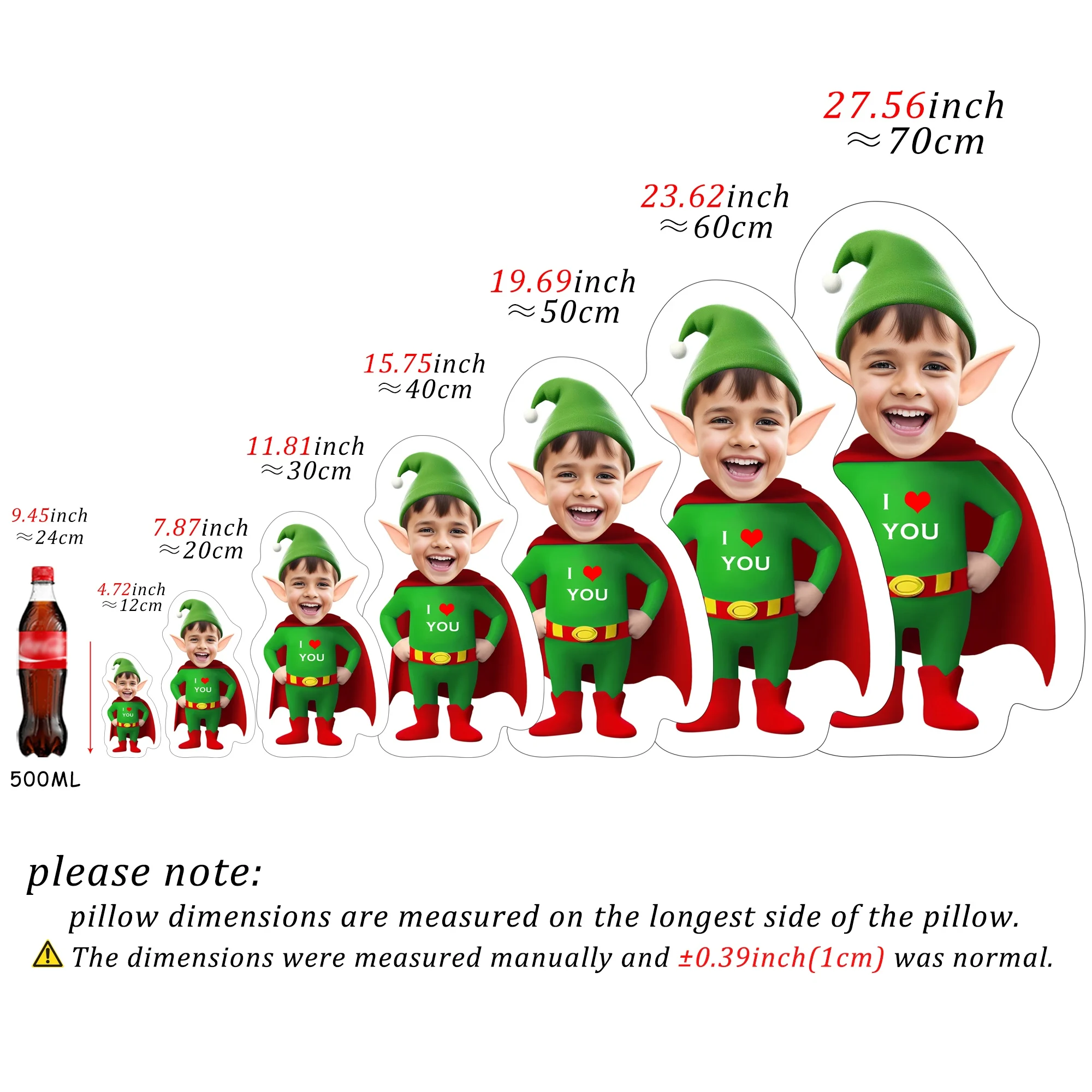 Customized pillow photo Christmas cushion cover pillowcase as a Christmas gift