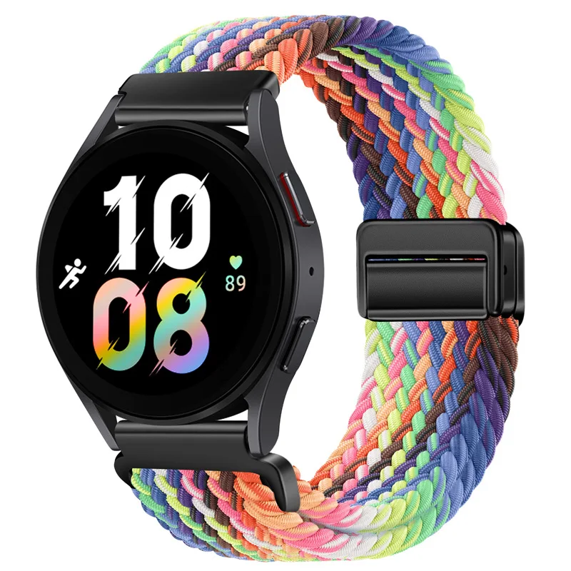 20mm/22mm Band For Samsung Galaxy Watch 4/5/6/5 Pro/6 Classic/Gear s3 Braided Solo loop bracelet correa Huawei GT 2e 3 4 Strap