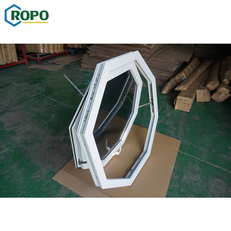 AS2047 hurricane impact waterproof Heat Insulated Octagon Outward Opening Awning Window