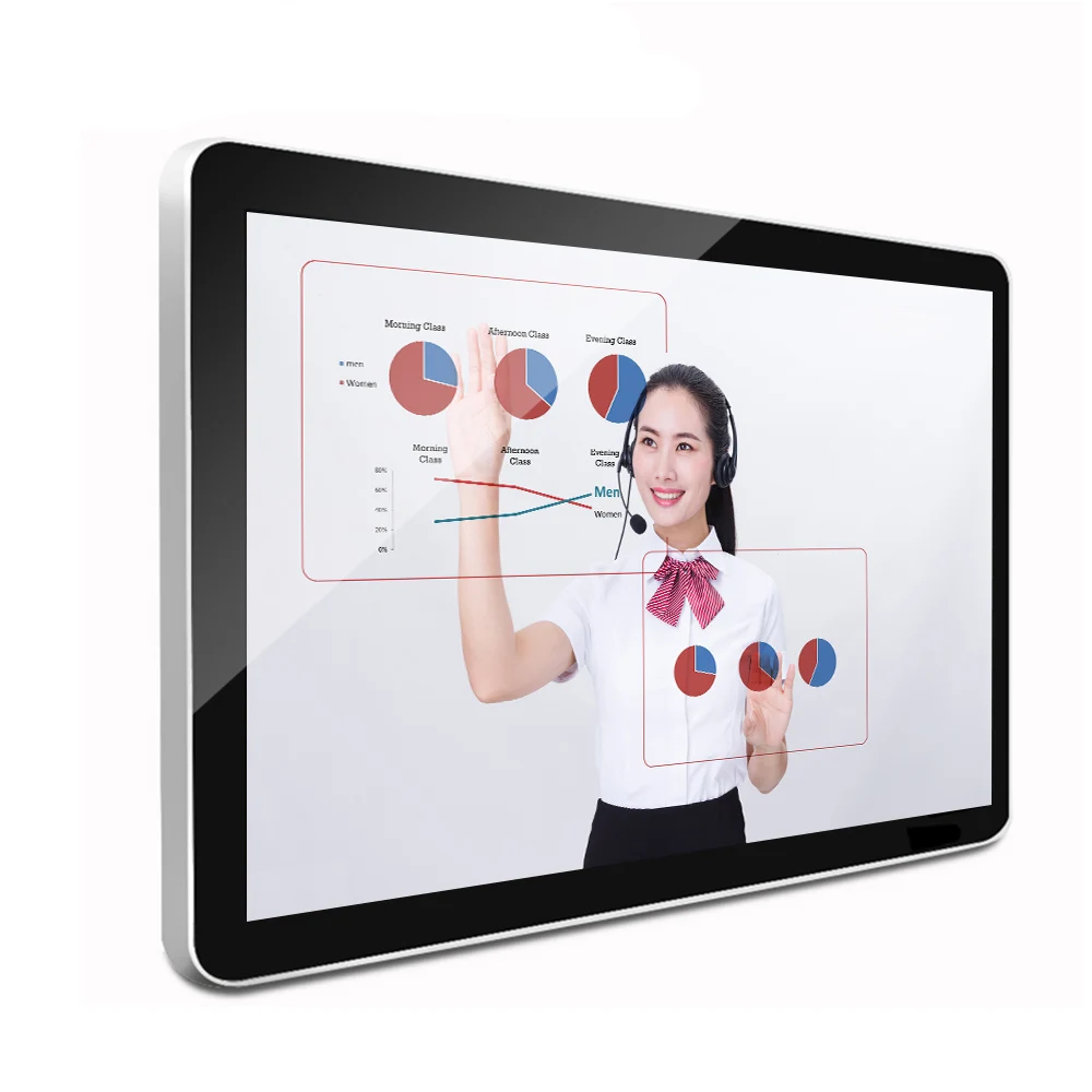
LCD screen PCAP digital signage display 32 inch wall mount touch screen 