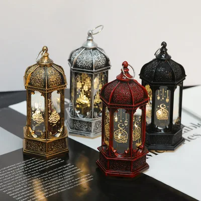 2022 Ramadan Decorations Lamp Eid Mubarak Custom Wind Lamp Crafts Arabian Lantern Holiday Lighting Ramadan Gifts Crafts