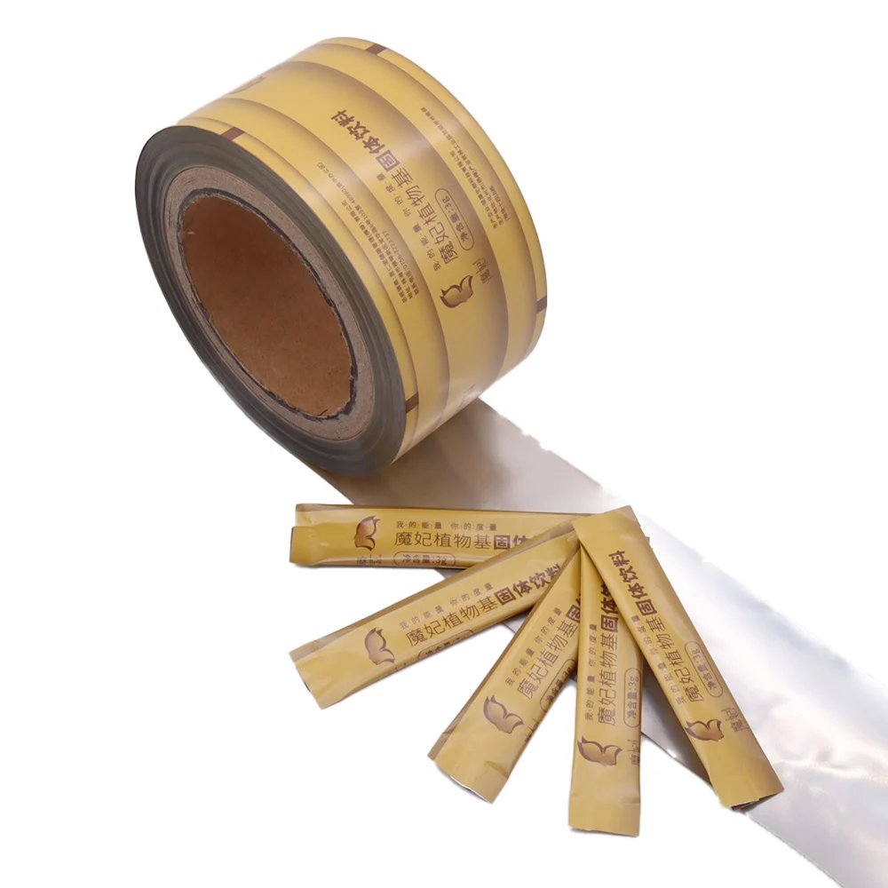 Food Grade Plastic Film Roll Soft Metallized Aluminum Foil for Biscuit Candy Chocolate Packaging Glossy Surface Logo Printing