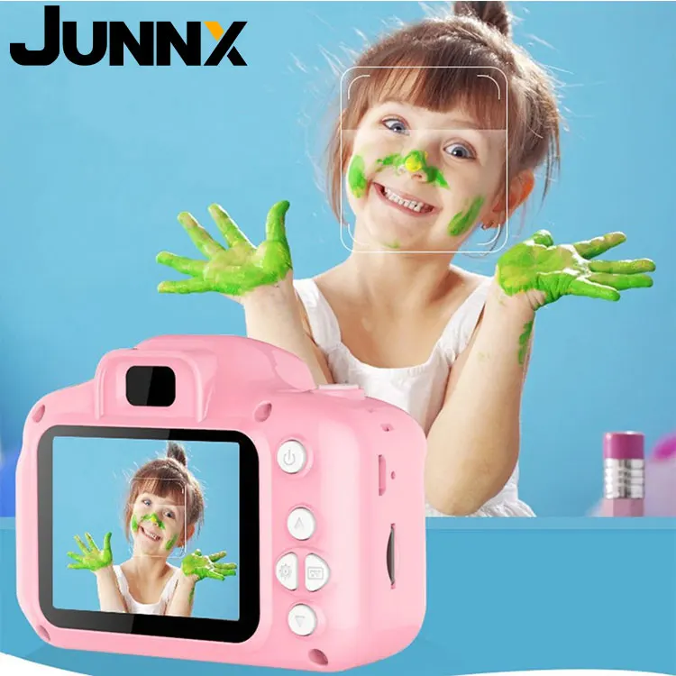 Цифровая детская мини-камера JUNNX подарок на день рождения милая мультяшная фотокамера
