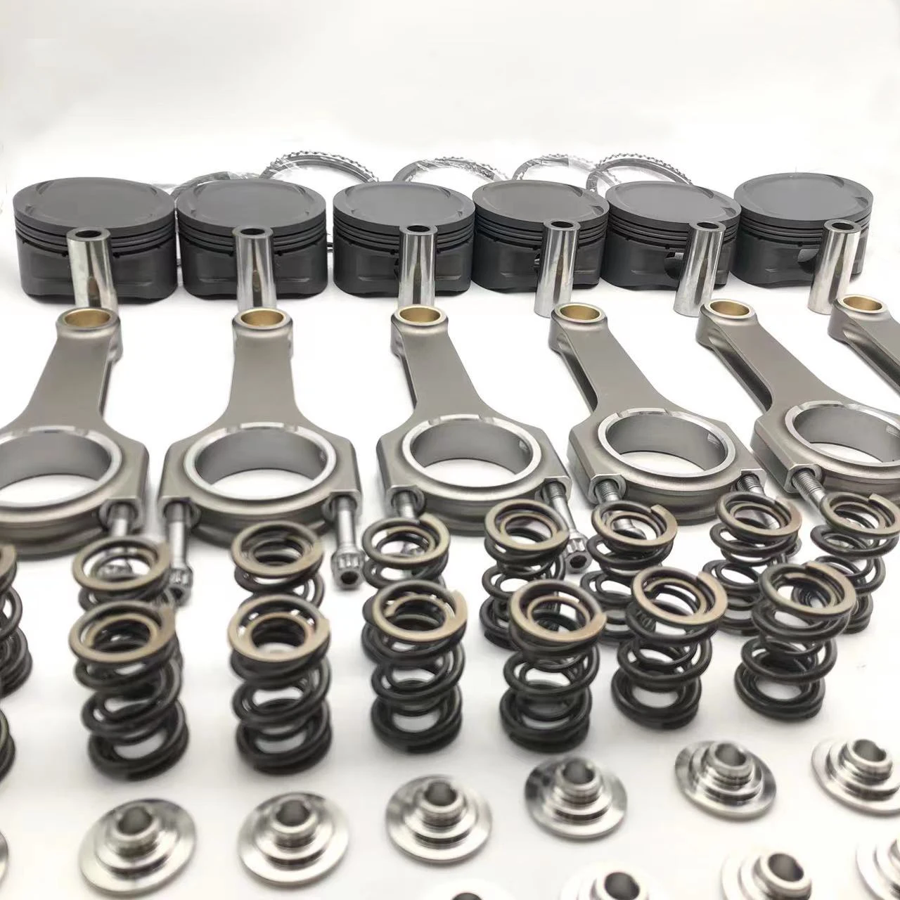 M104 Forged Piston Forged Connecting Rods Dual Valve Spring and Titanium Retainer kit For Mercedes Benz M104 3.2L 90.05mm 143mm