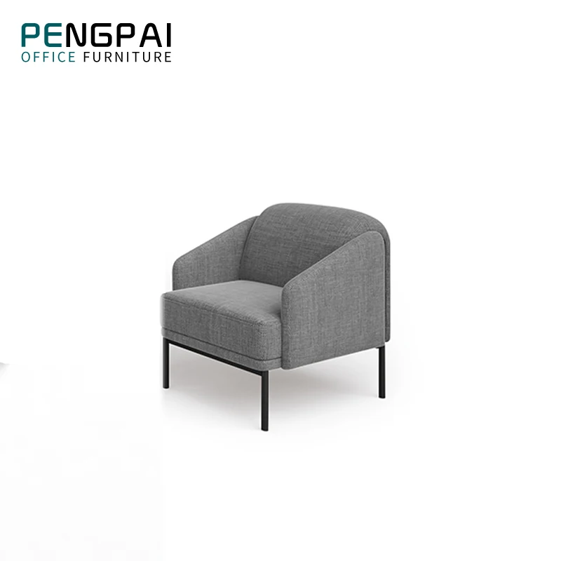 
Pengpai simple design grey european style sofa upholstery fabric sofa 