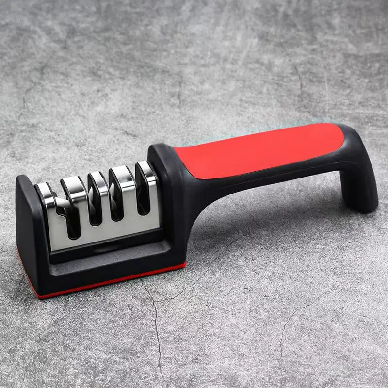4 in 1 Creative Manual Household Knife Sharpener Fast Sharpening for Knife Scissors for Kitchen with Diamond Steel Material