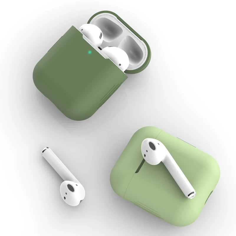 Мягкие силиконовые аксессуары Защитная крышка чехол для airpod зарядный