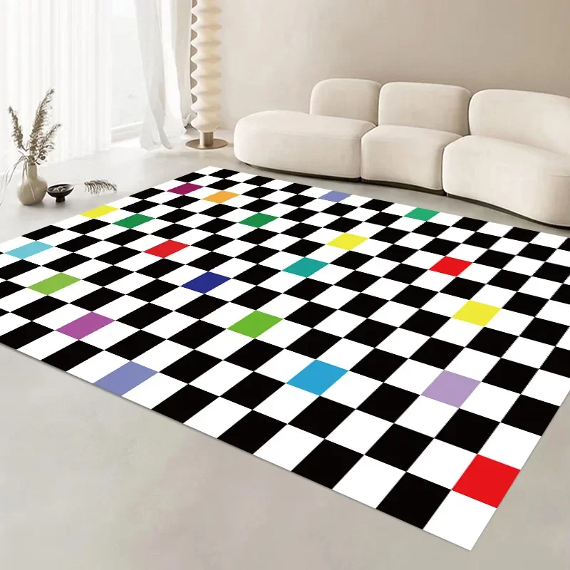 Factory Supply Modern Design 3D Printing Bedroom Rugs Studio Apartment Carpets