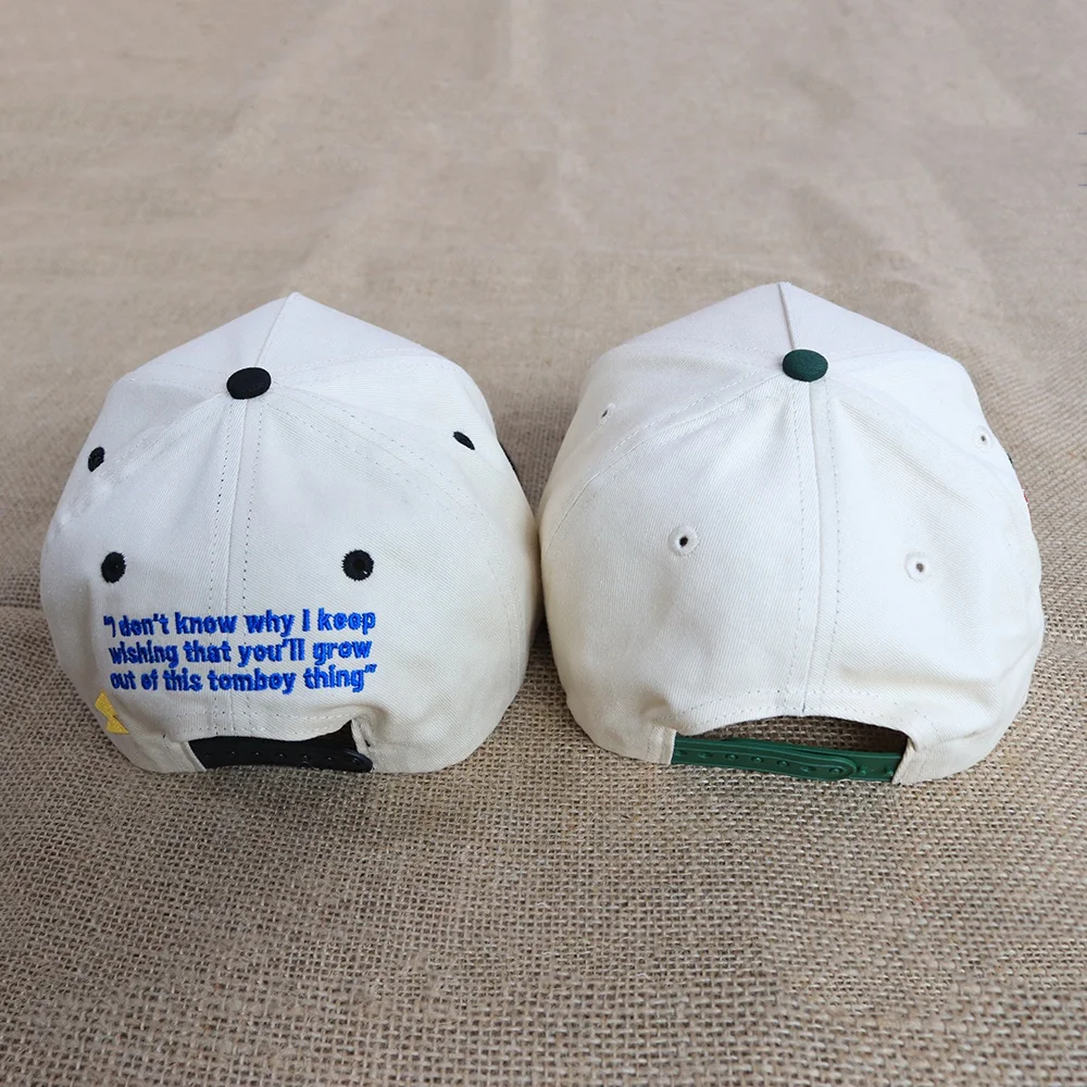 Customized Cotton 5 Panel A Frame  Embroidery New Snap back Blank Wholesale Logo Men Baseball Hats in Two-tone cap Custom Logo