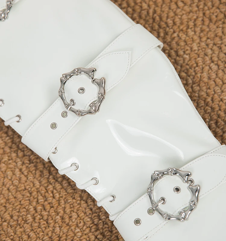 Chunky White Boots Sexy Stiletto Heels Pumps Stiletto Heels European and American Style Stripper High Heel Pumps